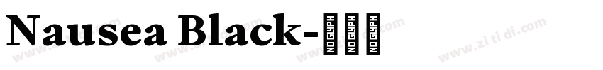 Nausea Black字体转换